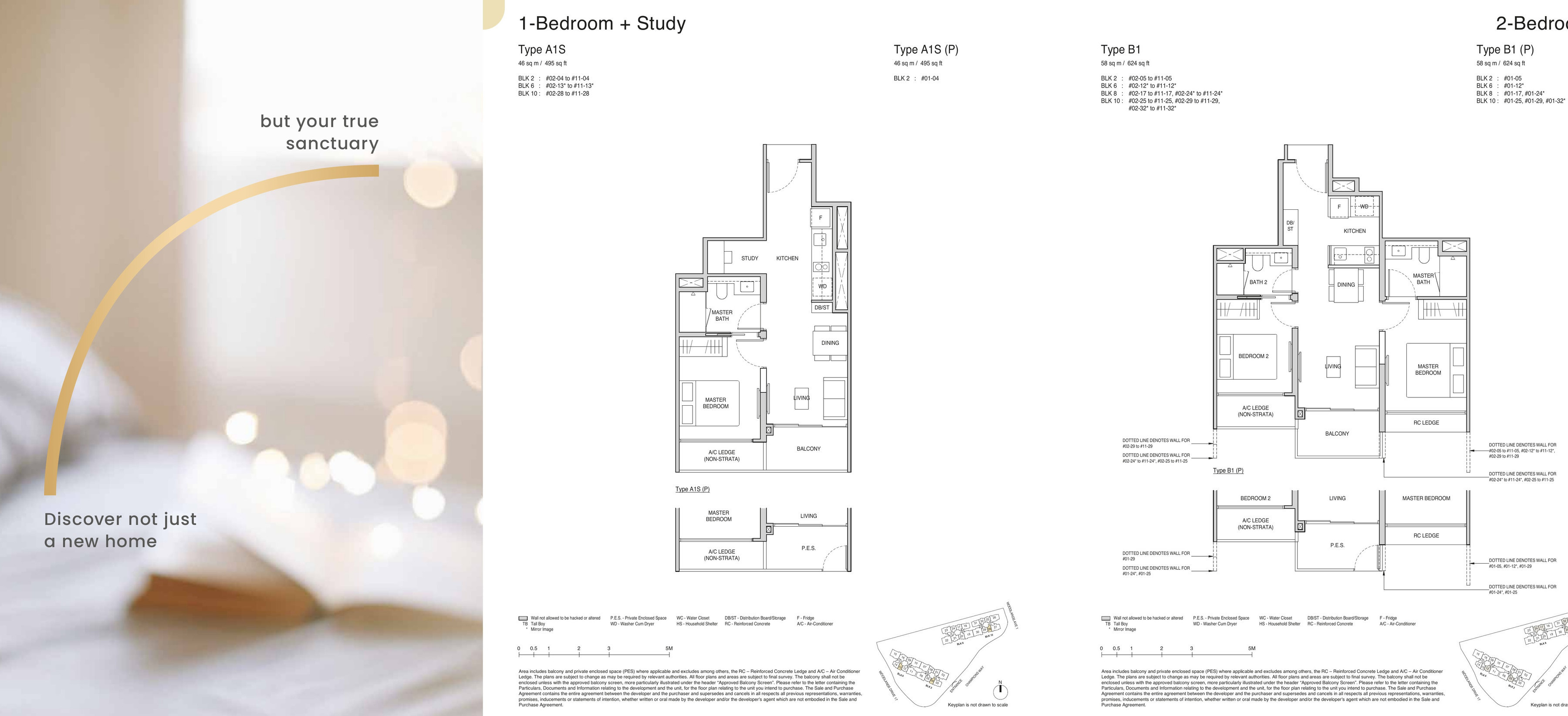 Norwood Grand 1 Bedroom + Study 1 Bedroom + Study floor plan
