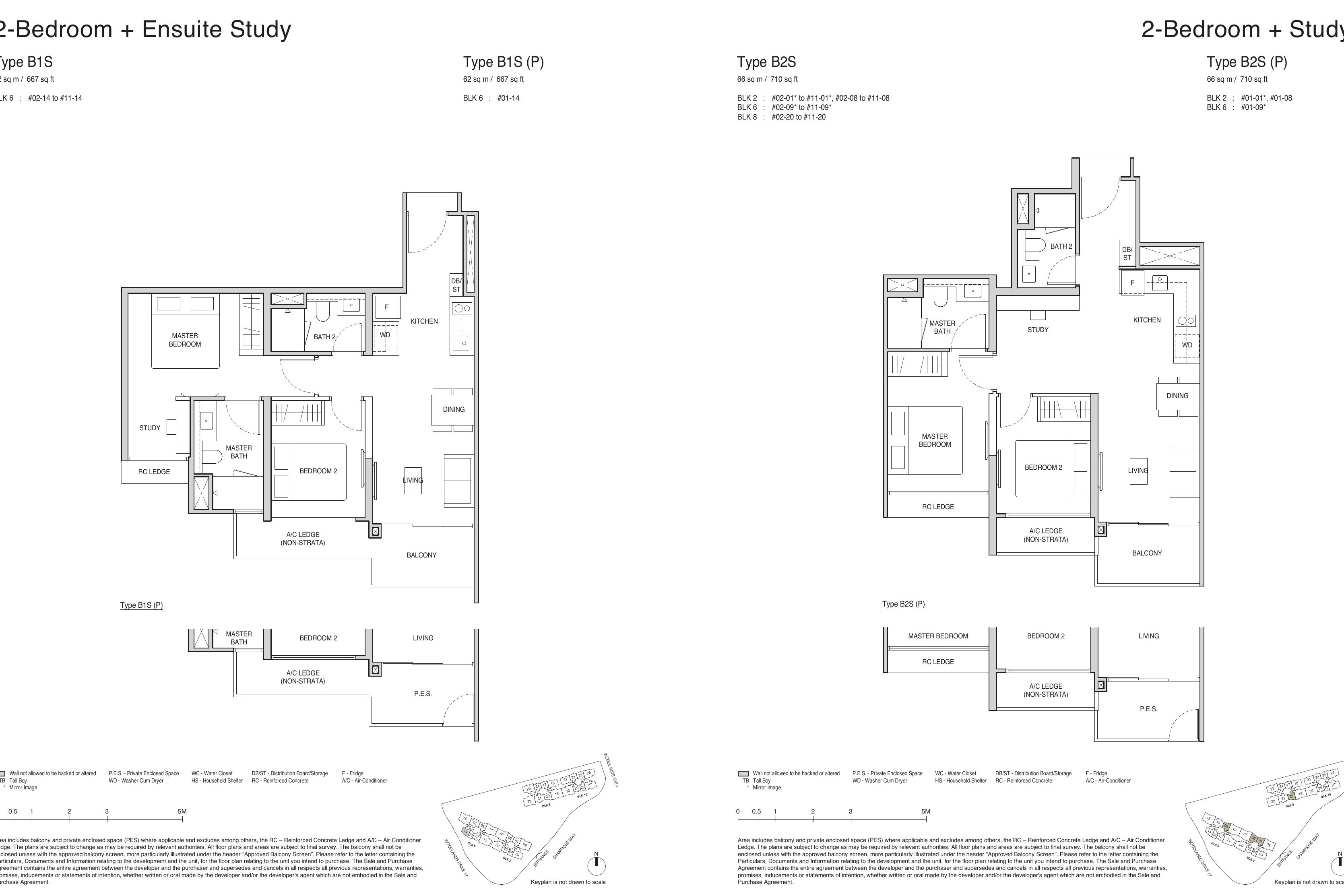 Norwood Grand 2 Bedroom 2 Bedroom selections floor plan