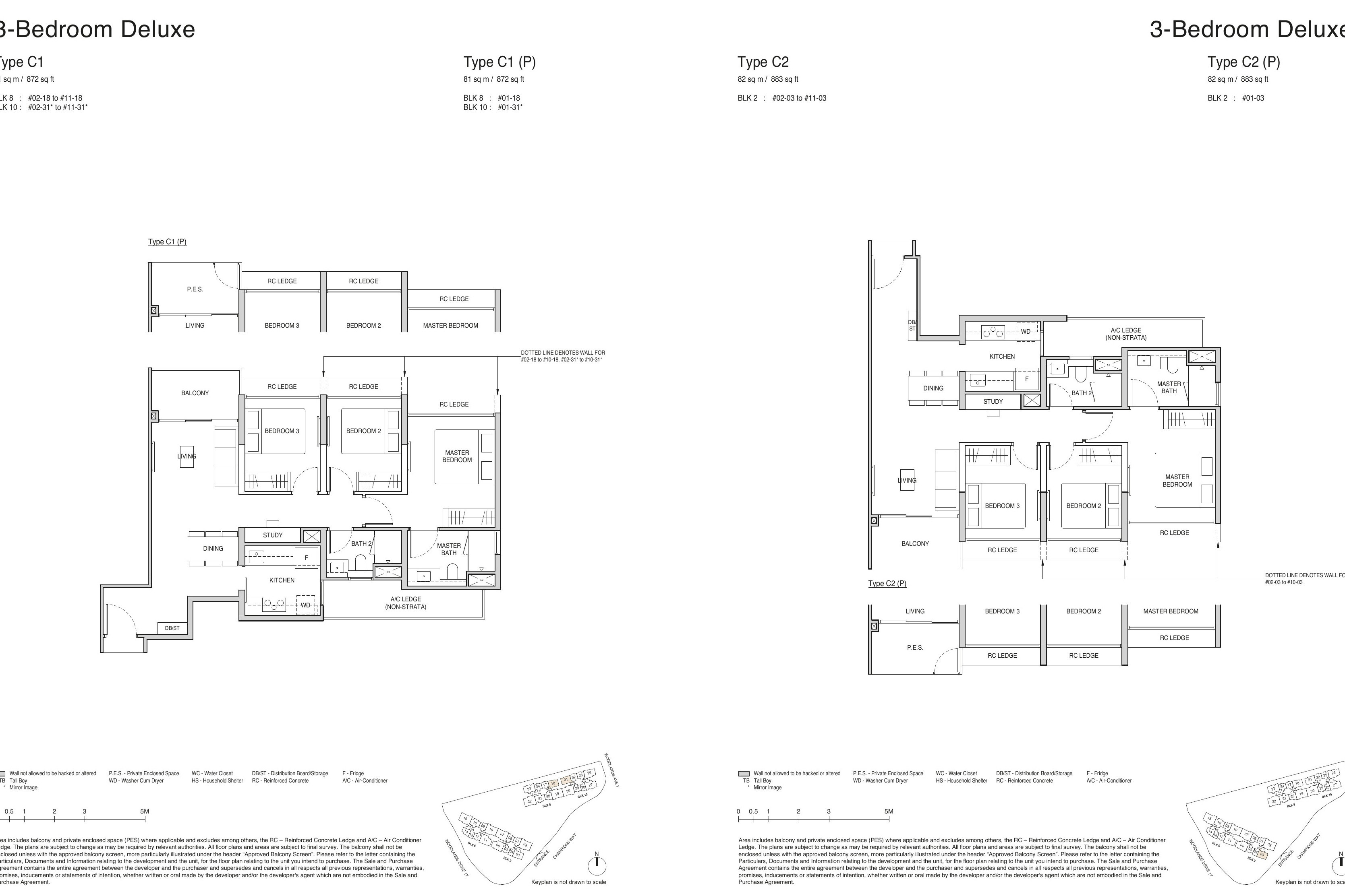 Norwood Grand 3 Bedroom 3 Bedroom selections floor plan